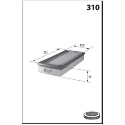 Compra Oggi Stesso MECAFILTER ELP3963 Filtro Aria