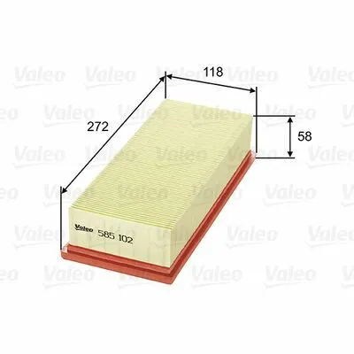 Ultime Pezzi VALEO 585102 Filtro Aria