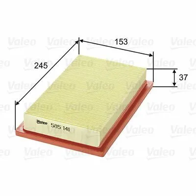 VALEO 585141 Filtro Aria Economico