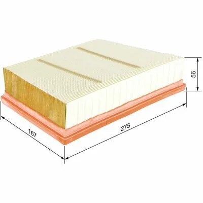 Professionale BOSCH F 026 400 423 Filtro Aria