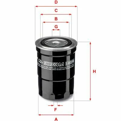 Ultima Occasione SOFIMA S 4423 NR Filtro Carburante
