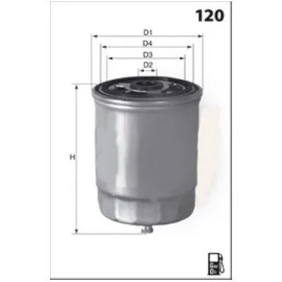 MECAFILTER ELG5413 Filtro Carburante Pagamento Sicuro