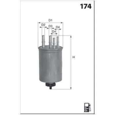 MECAFILTER ELG5464 Filtro Carburante Quantità Limitata