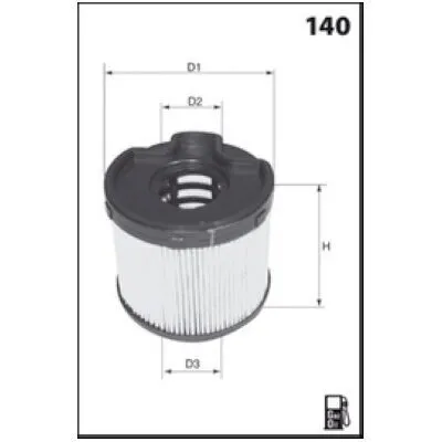 MECAFILTER ELG5493 Filtro Carburante Spedizione Espresso