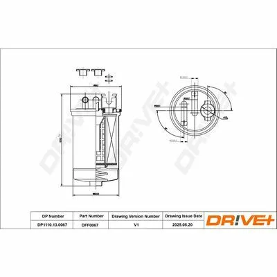 Offerta Limitata DR!VE+ DP1110.13.0067 Filtro Carburante