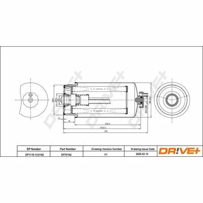 Promozione Esclusiva DR!VE+ DP1110.13.0142 Filtro Carburante