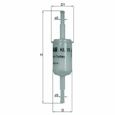 Esclusivo MAHLE KL 15 Filtro Carburante