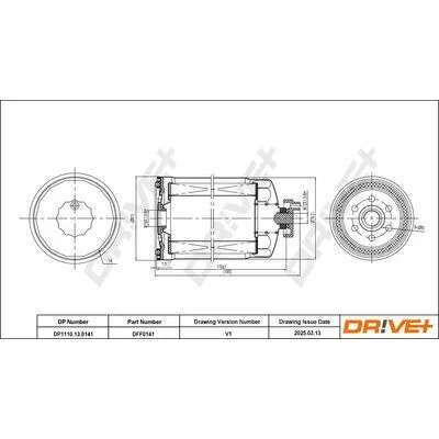 DR!VE+ DP1110.13.0141 Filtro Carburante Di Tendenza