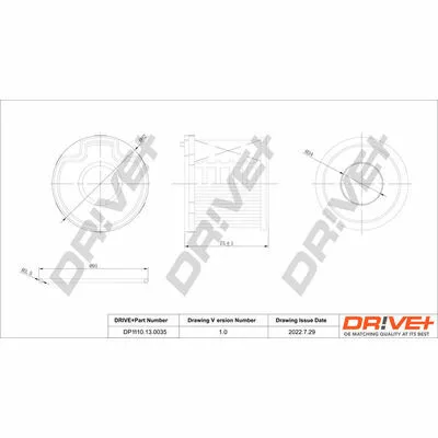 DR!VE+ DP1110.13.0035 Filtro Carburante Soddisfatti O Rimborsati