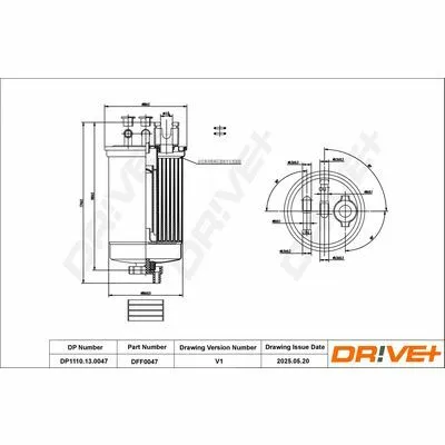 Offerta DR!VE+ DP1110.13.0047 Filtro Carburante