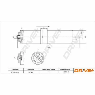 DR!VE+ DP1110.13.0273 Filtro Carburante Compra Oggi Stesso