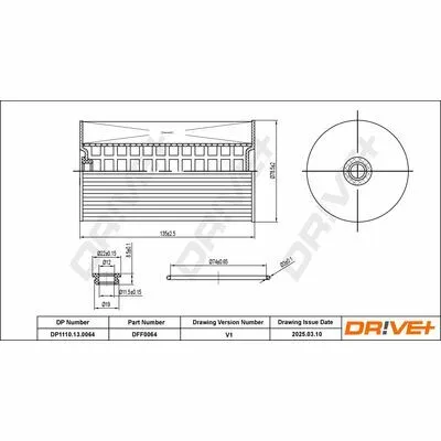 DR!VE+ DP1110.13.0064 Filtro Carburante Consegna Rapida