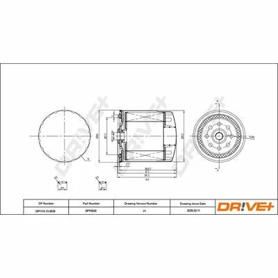 Ultimissimo Modello DR!VE+ DP1110.13.0029 Filtro Carburante