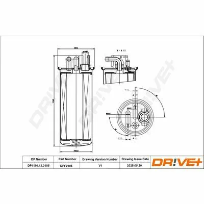 DR!VE+ DP1110.13.0105 Filtro Carburante Prezzo Ridotto