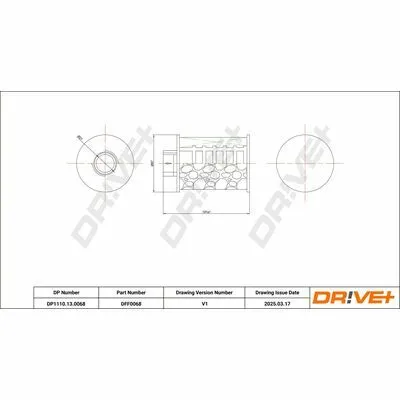 Sconto DR!VE+ DP1110.13.0068 Filtro Carburante