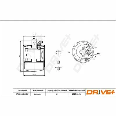DR!VE+ DP1110.13.0073 Filtro Carburante Non Perdere