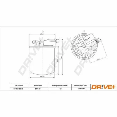Bestseller DR!VE+ DP1110.13.0198 Filtro Carburante