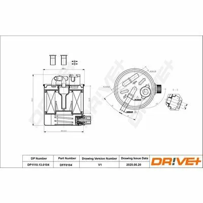 Bestseller DR!VE+ DP1110.13.0104 Filtro Carburante