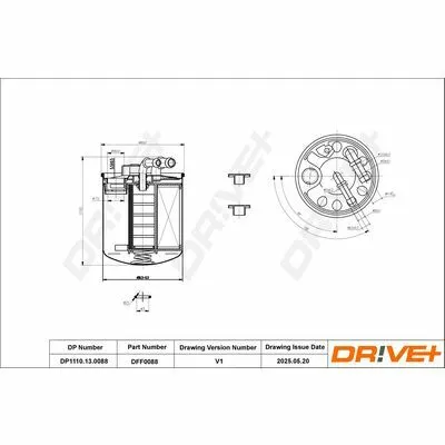 Miglior Prezzo DR!VE+ DP1110.13.0088 Filtro Carburante