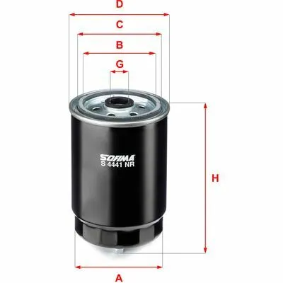 SOFIMA S 4441 NR Filtro Carburante Professionale