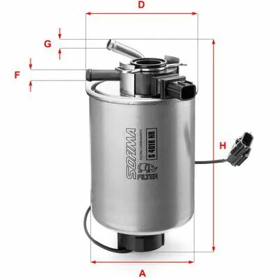 SOFIMA S 4018 NR Filtro Carburante Nuova Collezione