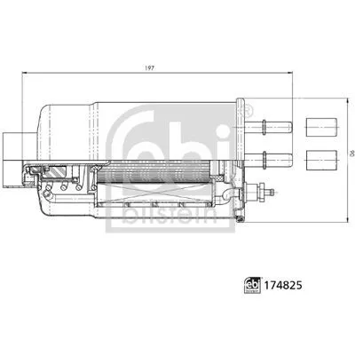 FEBI BILSTEIN 174825 Filtro Carburante Di Tendenza