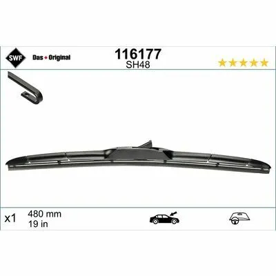 A Buon Prezzo SWF DAS ORIGINAL HBLADE 116177 Spazzola Tergi