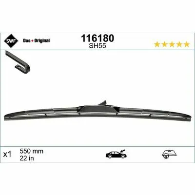 SWF DAS ORIGINAL HBLADE 116180 Spazzola Tergi Non Perdere