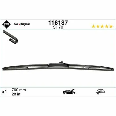 Direttamente Dal Produttore SWF DAS ORIGINAL HBLADE 116187 Spazzola Tergi