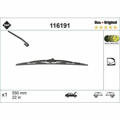 Offerta Del Giorno SWF Das Original Single 116191 Spazzola Tergi