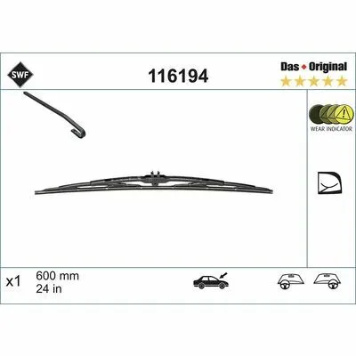 Acquista Ora SWF Das Original Single 116194 Spazzola Tergi
