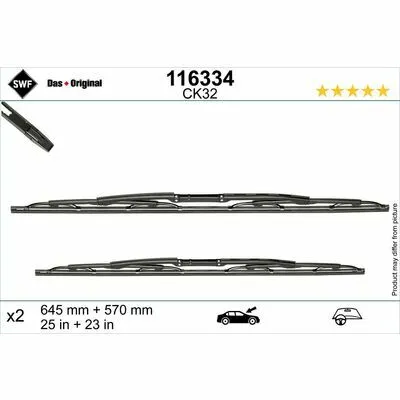 Nuova Collezione SWF Das Original Set 116334 Spazzola Tergi