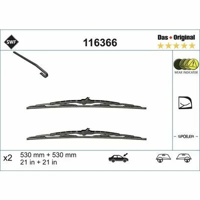 SWF Das Original Set 116366 Spazzola Tergi Affare