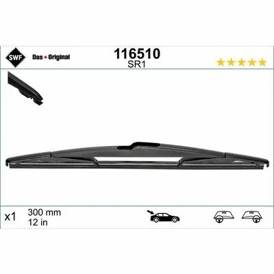 Occasione Imperdibile SWF DAS ORIGINAL REAR 116510 Spazzola Tergi
