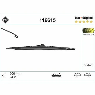 SWF Das Original Single 116615 Spazzola Tergi Quantità Limitata