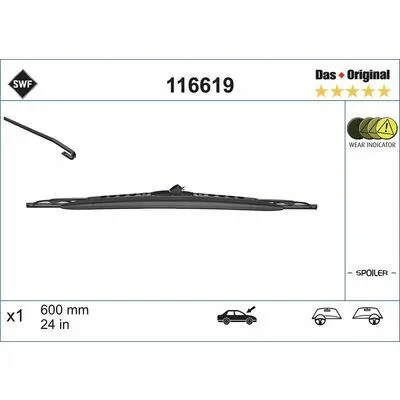 Compra Adesso SWF Das Original Single 116619 Spazzola Tergi