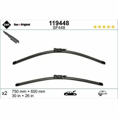 SWF DAS ORIGINAL SET 119448 Spazzola Tergi Must-Have