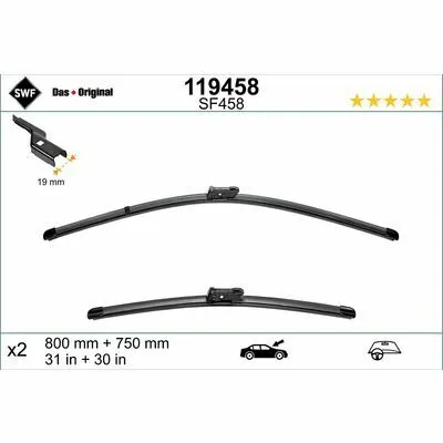 Offerta Speciale SWF DAS ORIGINAL SET 119458 Spazzola Tergi