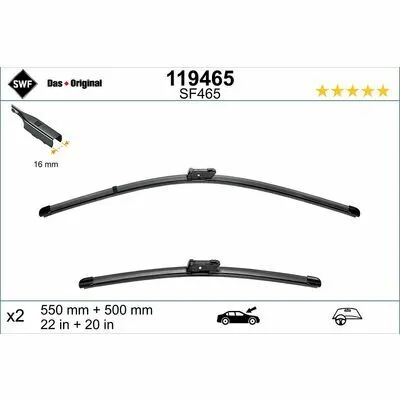 Compra Online SWF DAS ORIGINAL SET 119465 Spazzola Tergi