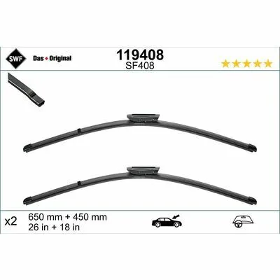SWF Original Visioflex Set 119408 Spazzola Tergi Affare