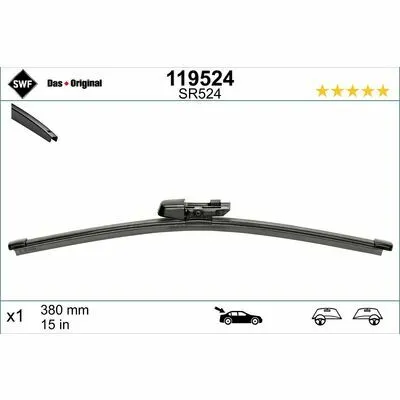 Esclusivo SWF DAS ORIGINAL REAR 119524 Spazzola Tergi