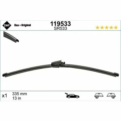SWF DAS ORIGINAL REAR 119533 Spazzola Tergi A Buon Prezzo