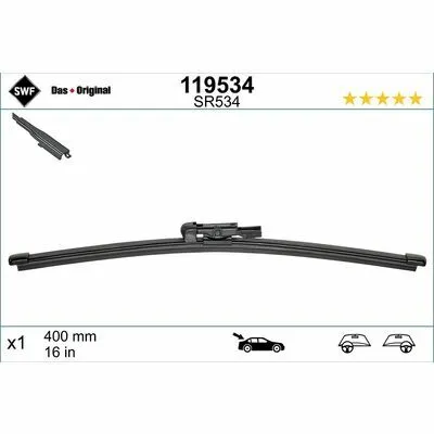 Promo Stagionale SWF DAS ORIGINAL REAR 119534 Spazzola Tergi