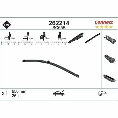 Prezzo Scontato SWF ALTERNATIVE CONNECT 262214 Spazzola Tergi