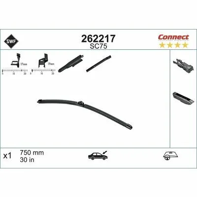 Economico SWF ALTERNATIVE CONNECT 262217 Spazzola Tergi