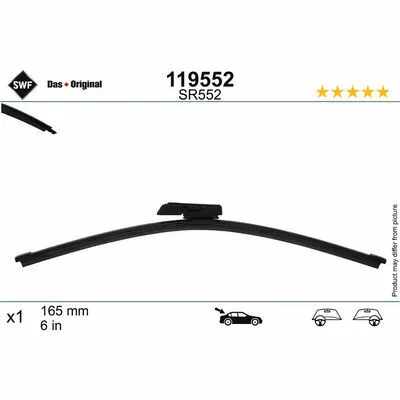 SWF DAS ORIGINAL REAR 119552 Spazzola Tergi Offerta