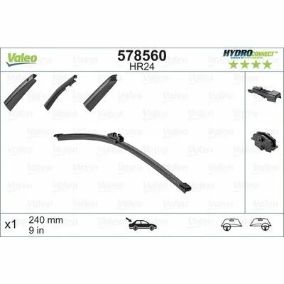 VALEO HYDROCONNECT REAR 578560 Spazzola Tergi Promozione