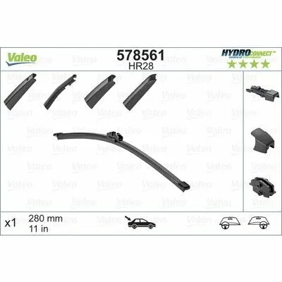 VALEO HYDROCONNECT REAR 578561 Spazzola Tergi Sconto