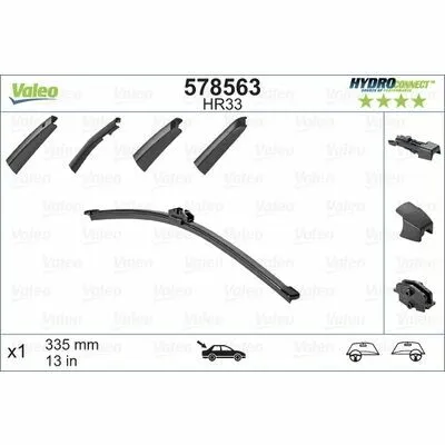 Prezzo Di Fabbrica VALEO HYDROCONNECT REAR 578563 Spazzola Tergi
