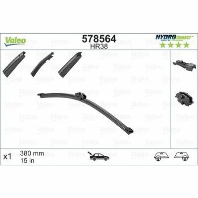 Quantità Limitata VALEO HYDROCONNECT REAR 578564 Spazzola Tergi